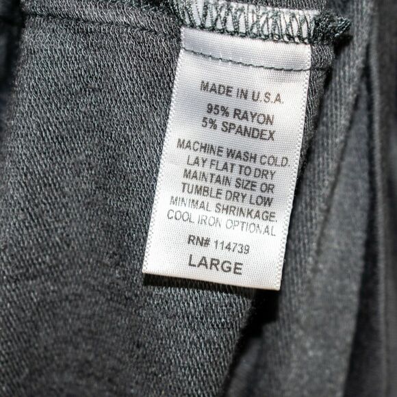 Flax by Jeanne Engelhart Women's Long Sleeve Pullover Gray Rayon Size Large - Picture 5 of 8
